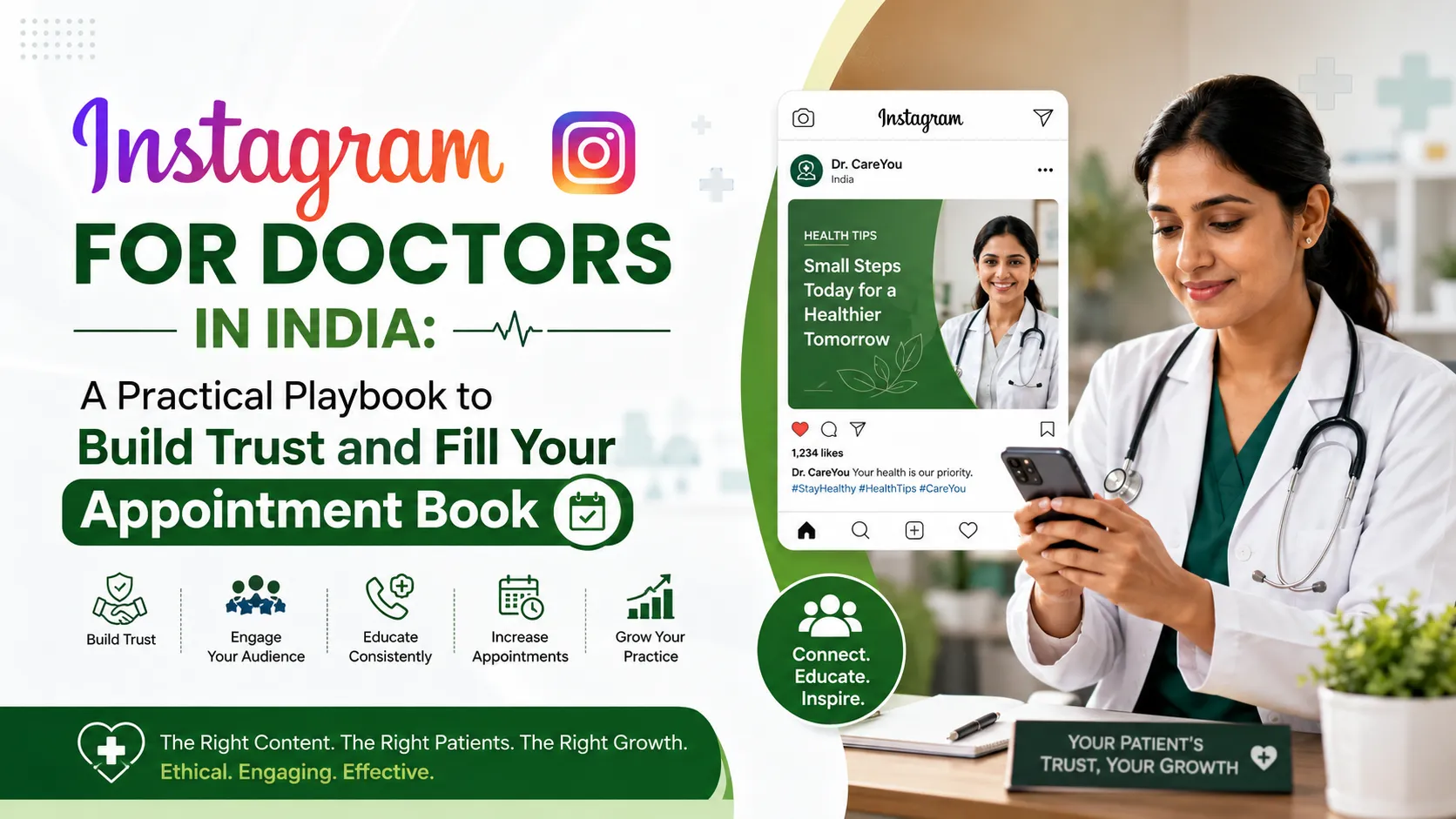 Instagram for Doctors in India: A Practical Playbook to Build Trust and Fill Your Appointment Book